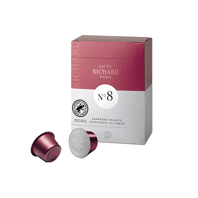 capsule café cafés richard arabica robusta premium rainforest alliance